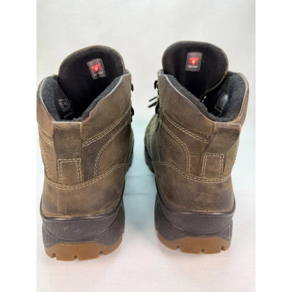 ECCO Track 25 High Gore-Tex Boots Mens 12 Brown Leather Waterproof 831814-01543
